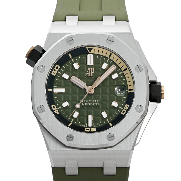 オーデマ・ピゲ 腕時計（メンズ） オーデマ・ピゲ AUDEMARS PIGUET ロイヤルオーク オフショア ダイバー 15720ST.OO.A052CA.01 カーキ文字盤 新品 腕時計 メンズ