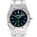 オーデマ・ピゲ AUDEMARS PIGUET ロイヤルオーク ジャンボ エクストラシン 15202PT.OO.1240PT.01 スモークグリーン文字盤 中古 腕時計 メンズ