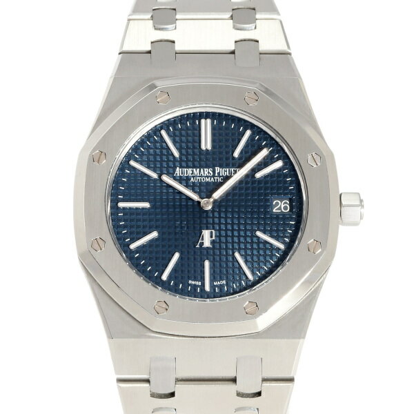 オーデマ・ピゲ AUDEMARS PIGUET ロイヤルオーク エクストラシン 40周年記念モデル 15202ST.OO.1240ST.01 ブルー文字盤 中古 腕時計 メンズ