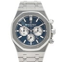 オーデマ・ピゲ AUDEMARS PIGUET ロイヤルオーク クロノグラフ 26331ST.OO.1220ST.01 ブルー/ロジウム文字盤 中古 腕時計 メ...