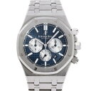 オーデマ・ピゲ AUDEMARS PIGUET ロイヤルオーク クロノグラフ 26331ST.OO.1220ST.01 ブルー/ロジウム文字盤 中古 腕時計 メ...