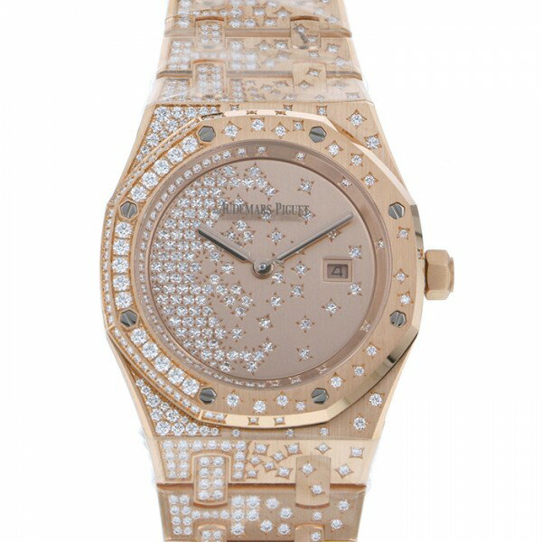 オーデマ・ピゲ AUDEMARS PIGUET ロイヤルオーク クォーツ 67654OR.ZZ.1264OR.01 ピンクゴールド文字盤 腕時計 レディース