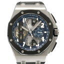 オーデマ・ピゲ AUDEMARS PIGUET ロイヤルオーク オフショア トゥールビヨン クロノグラフ 26388PO.OO.D027CA.01 ブルー/シル...