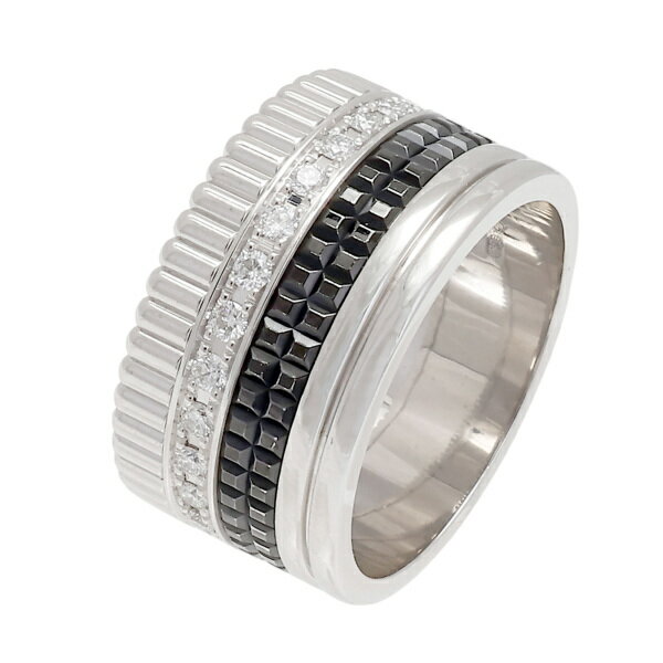 ブシュロン キャトルブラック ブラック ダイヤモンド リング ラージ K18ホワイトゴールド 新品のサムネイル