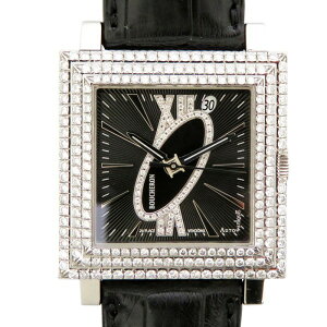 ブシュロン BOUCHERON キャレ WA011306 ブラック文字盤 新品 腕時計 メンズ