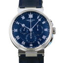 ブレゲ 腕時計（メンズ） ブレゲ Breguet マリーン クロノグラフ 5527BB/Y2/9WV ブルー文字盤 新品 腕時計 メンズ