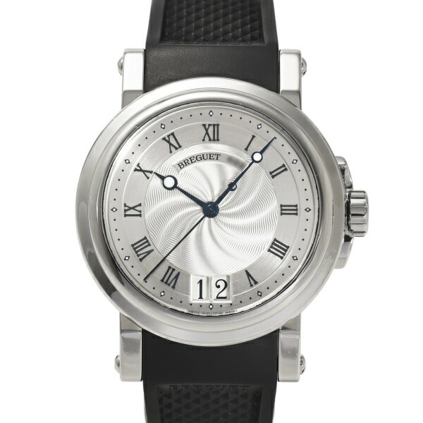 ブレゲ Breguet マリーン II ラージデイト 5817ST/12/5V8 シルバー文字盤 中古 腕時計 メンズ