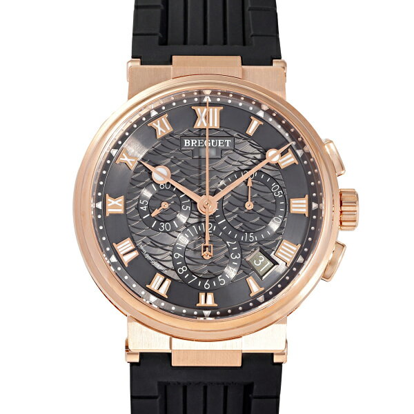 ブレゲ 腕時計（メンズ） ブレゲ Breguet マリーン クロノグラフ 5527BR/G3/5WV グレー/ローマ文字盤 新品 腕時計 メンズ