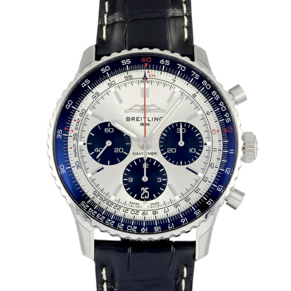 ナビタイマー ブライトリング BREITLING ナビタイマー B01 クロノグラフ 43 AB0138241G1P1 シルバー文字盤 新品 腕時計 メンズ