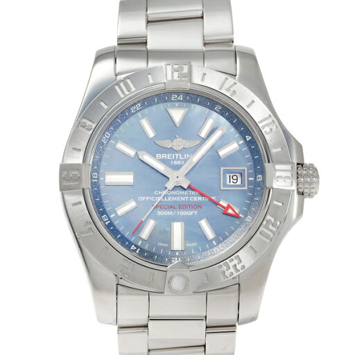 ブライトリング BREITLING アベンジャー II GMT ブルーマザーオブパール 日本限定 A3239011/C930 ブルー文字盤 中古 腕時計 メンズ ブライトリング BREITLING アベンジャー II GMT ブルーマザーオブパール 日本限定 A3239011/C930 ブルー文字盤 中古 腕時計 メンズ