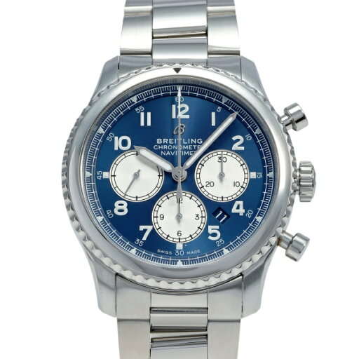 ブライトリング BREITLING ナビタイマー 8 B01 クロノグラフ 43 AB0117131C1A1 ブルー/シルバー文字盤 中古 腕時計 メンズ ブライトリング BREITLING ナビタイマー 8 B01 クロノグラフ 43 AB0117131C1A1 ブルー/シルバー文字盤 中古 腕時計 メンズ