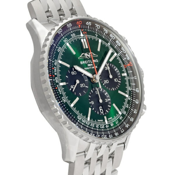 ブライトリング BREITLING ナビタイマー B01 クロノグラフ 46 AB0137241L1A1 グリーン文字盤 新品 腕時計 メンズ