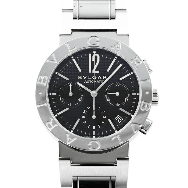 ブルガリブルガリ 腕時計（メンズ） ブルガリ BVLGARI ブルガリブルガリ クロノグラフ 101377 BB38BSSDCH ブラック文字盤 新品 腕時計 メンズ