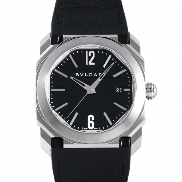 ソロテンポ 腕時計（メンズ） ブルガリ BVLGARI オクト ソロテンポ 102121 BGO38BSLD ブラック文字盤 新品 腕時計 メンズ