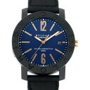 ブルガリブルガリ 腕時計（メンズ） ブルガリ BVLGARI ブルガリブルガリ カーボンゴールド 102634 BBP40C3CGLD ブルー文字盤 新品 腕時計 メンズ
