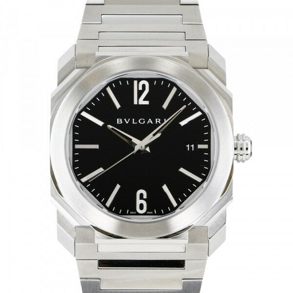 ソロテンポ 腕時計（メンズ） ブルガリ BVLGARI オクト ソロテンポ 102104 BGO38BSSD ブラック文字盤 新品 腕時計 メンズ