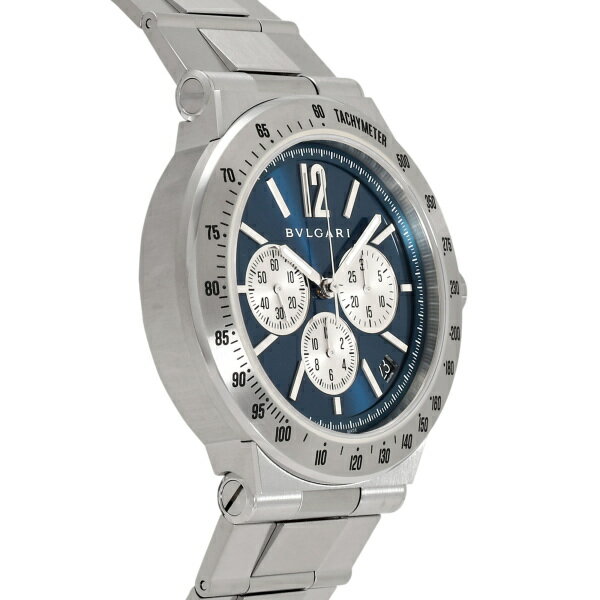 ブルガリ BVLGARI ディアゴノ ヴェロチッシモ 102587 DG41C3SSDCHTA ブルー/シルバー文字盤 新品 腕時計 メンズ