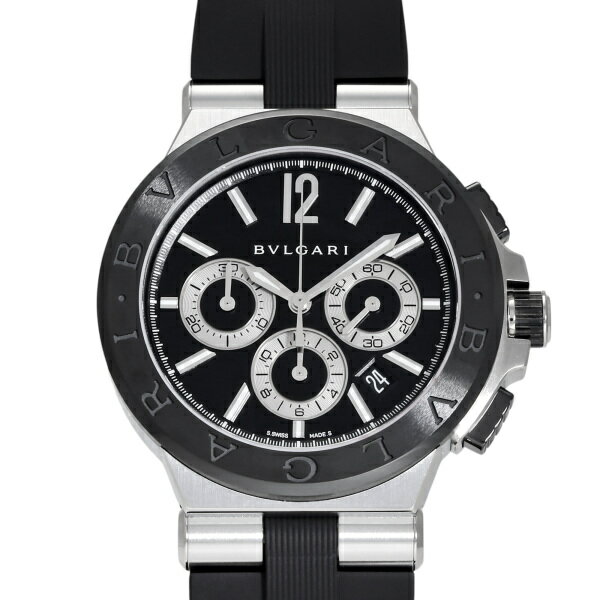 ブルガリ BVLGARI ディアゴノ セラミック クロノグラフ DG42BSCVDCH ブラック文字盤 新品 腕時計 メンズ(2)