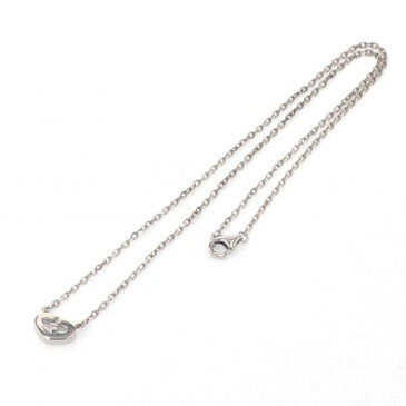 カルティエ シンボル ホワイトゴールド ダイヤモンド ネックレス/ペンダント K18WG 中古