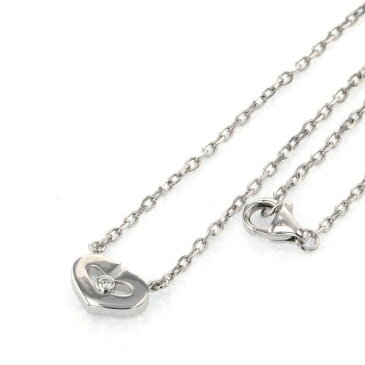 カルティエ シンボル ホワイトゴールド ダイヤモンド ネックレス/ペンダント K18WG 中古