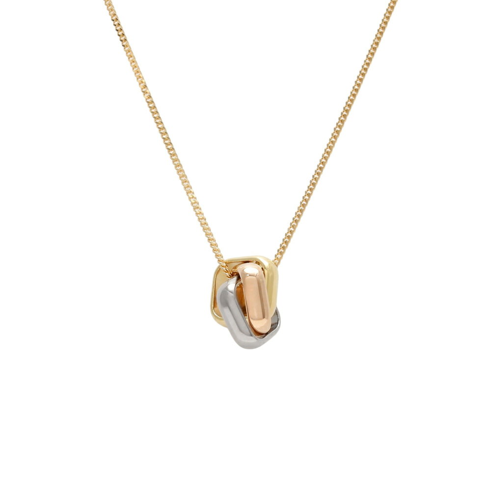 カルティエ トリニティ クッション K18ピンクゴールド K18イエローゴールド K18ホワイトゴールド ネックレス 中古のサムネイル