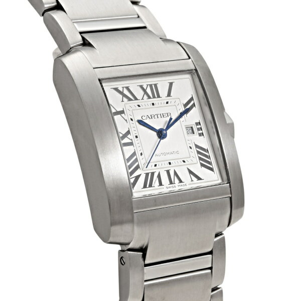カルティエ Cartier タンクフランセーズ LM WSTA0067 シルバー文字盤 中古 腕時計 メンズ