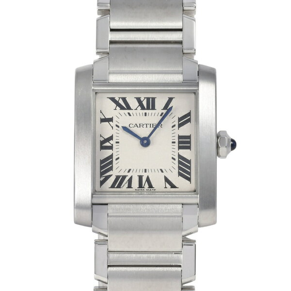 カルティエ Cartier タンクフランセーズ MM WSTA0005 シルバー文字盤 中古 腕時計 メンズ