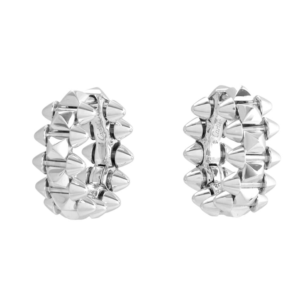 カルティエ クラッシュ ミニモデル K18ホワイトゴールド ピアス 中古のサムネイル