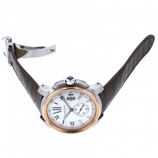 カルティエ Cartier カリブル ドゥ W2CA0002 ホワイト文字盤 中古 腕時計 メンズ