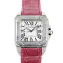 カルティエ Cartier サントス 100 MM W20106X8 シルバー文字盤 中古 腕時計  ...