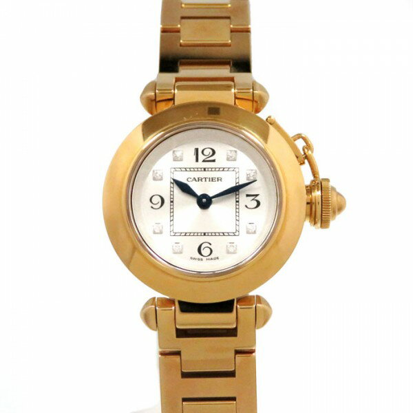 パシャ カルティエ Cartier パシャ ミスパシャ WJ124015 シルバー文字盤 新古品 腕時計 レディース