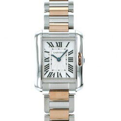 カルティエ Cartier タンク アングレーズ SM W5310036 シルバー文字盤 新古品 腕時計 レディース