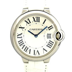 カルティエ Cartier バロンブルー MM W6920087 シルバー文字盤 新品 腕時計 メンズ