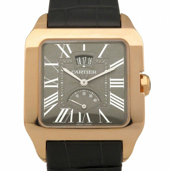 カルティエ サントス 腕時計（メンズ） カルティエ Cartier サントス デュモン ウォッチ カレンダー&パワーリザーブ W2020068 グレー文字盤 新品 腕時計 メンズ