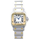 カルティエ Cartier サントス ガルベ SM W20012C4 ホワイト文字盤 新品 腕時計  ...