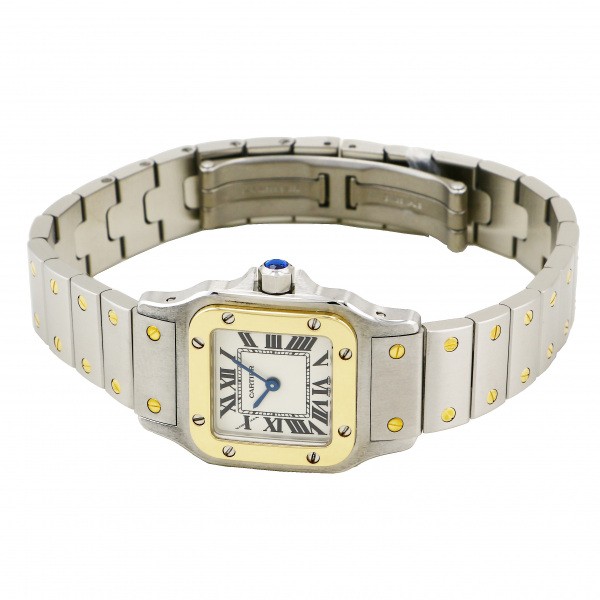 カルティエ Cartier サントス ガルベ SM W20012C4 ホワイト文字盤 新品 腕時計 レディース