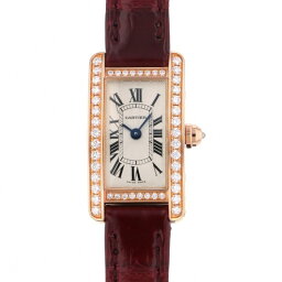 カルティエ タンクアメリカン 腕時計（レディース） 【期間限定ポイント3倍】 カルティエ Cartier タンク アメリカン ミニ WB710014 ホワイト文字盤 新品 腕時計 レディース