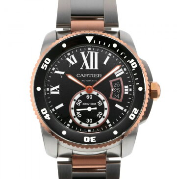 カルティエ Cartier カリブル ドゥ ダイバー W7100054 ブラック文字盤 中古 腕時計 メンズ