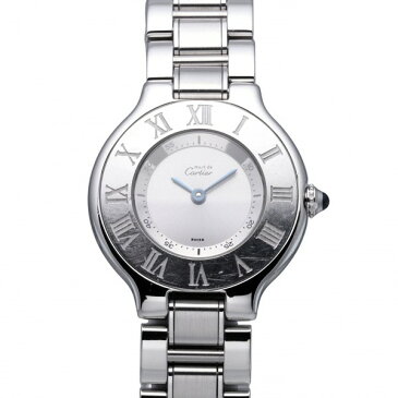 カルティエ Cartier マスト21 W10109T2 シルバー文字盤 中古 腕時計 レディース