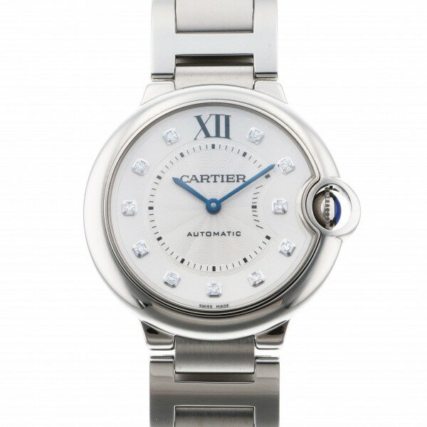 カルティエ Cartier バロンブルー 36mm WE902075 シルバー文字盤 新品 腕時計 レディース