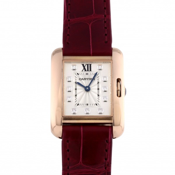 カルティエ Cartier タンク アングレーズ SM WJTA0007 シルバー文字盤 中古 腕時計 レディース