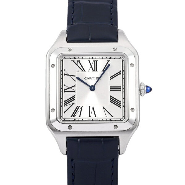 カルティエ Cartier サントス デュモン XL WSSA0032 シルバー文字盤 中古 腕時計 メンズ