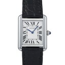 カルティエ Cartier タンク ソロ SM W5200005 ホワイト文字盤 中古 腕時計 レデ ...