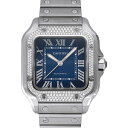 カルティエ サントス 腕時計（メンズ） カルティエ Cartier サントス ドゥ ウォッチ MM W4SA0006 ブルー文字盤 新品 腕時計 メンズ