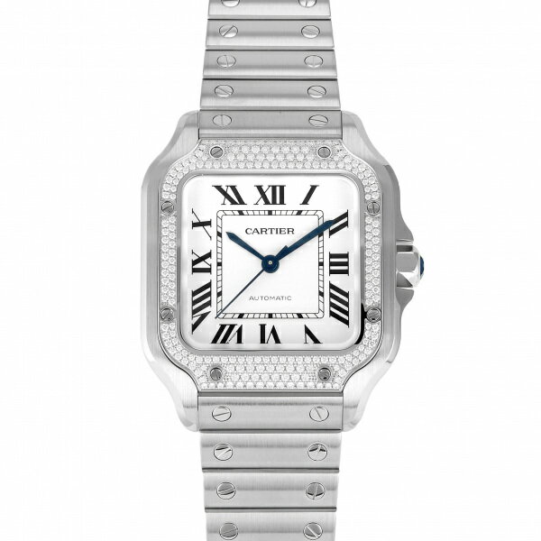 カルティエ サントス 腕時計（メンズ） カルティエ Cartier サントス ドゥ MM W4SA0005 ホワイト文字盤 新品 腕時計 メンズ
