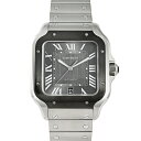 カルティエ Cartier サントス ドゥ カルティエ ウォッチ LM WSSA0037 グレー文字盤 新品 腕時計 メンズ