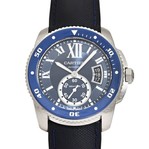 カルティエ Cartier カリブル ドゥ ダイバー WSCA0010 ブルー文字盤 中古 腕時計 メンズ