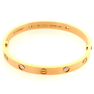 カルティエ CARTIER ブレスレット ラブブレス ハーフダイヤ レディース ジュエリー 【中古】