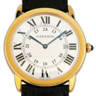 カルティエ CARTIER ロンドソロ LM W6700455 シルバー文字盤 メンズ 腕時計 【新品】