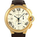 カルティエ Cartier バロンブルー クロノグラフ W6920074 シルバー文字盤 新古品 腕時計 メンズ